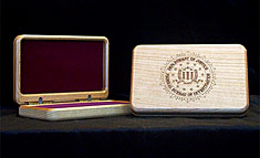 Lazer Wood Collector Pin Boxes
